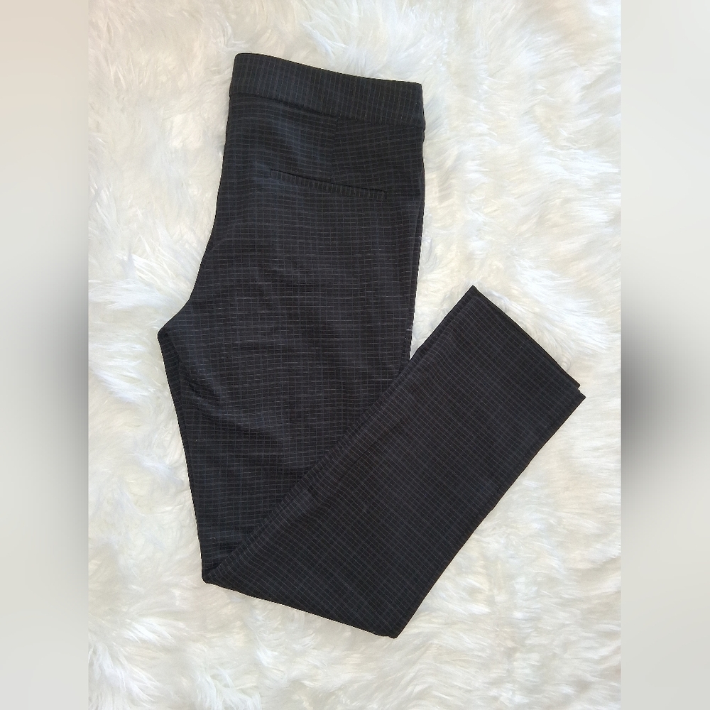 Amanda + Chelsea Blue & Black Checkered Pants – Women’s Tailored Trousers